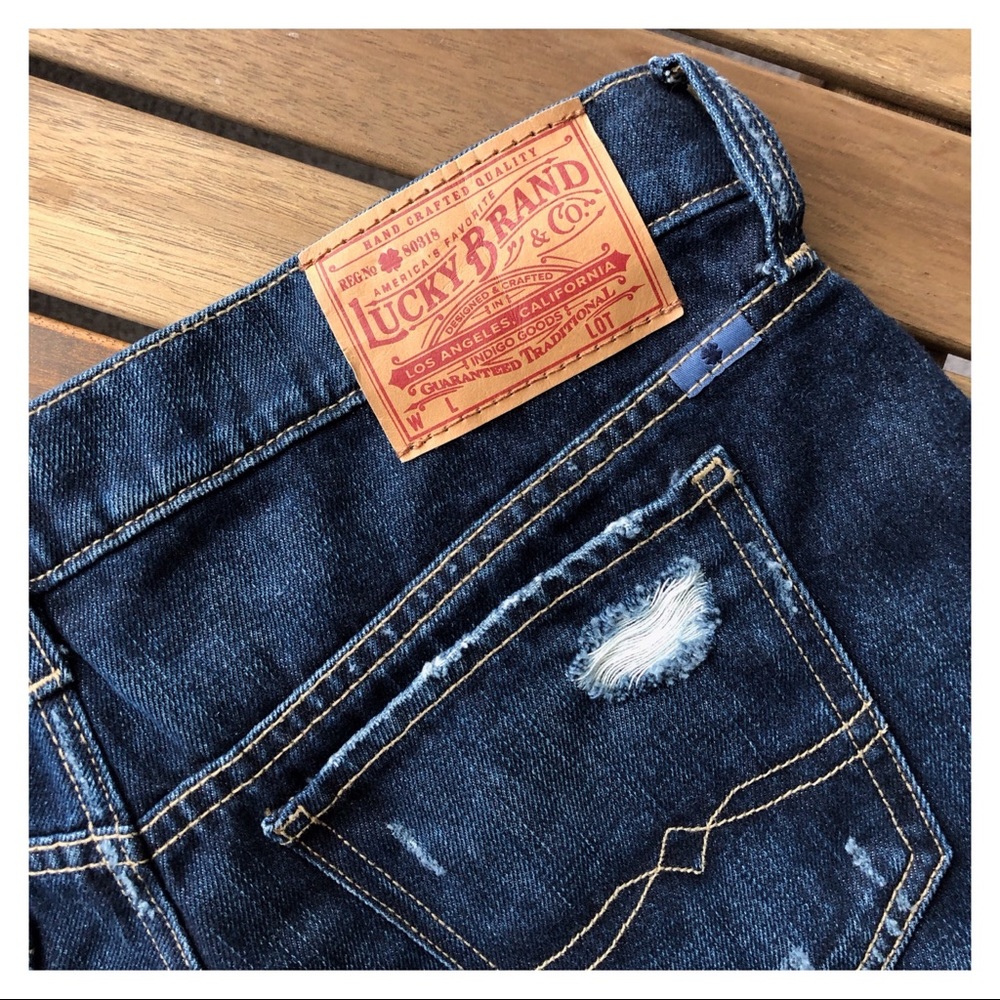 Lucky Brand Jeans Distressed Denim Shorts Size 25 - Picture 4 of 6